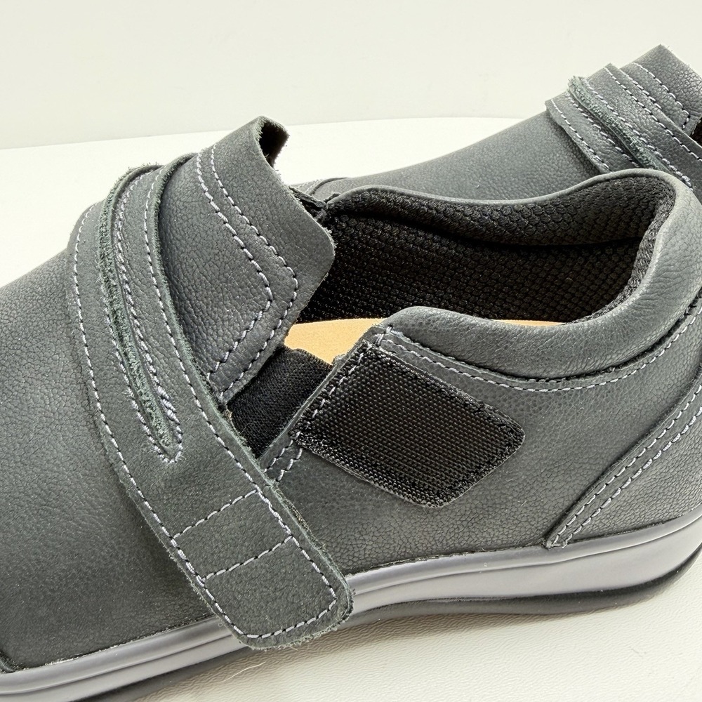 Orthofeet Solerno 813 Women's 9 D Wide Black Leather Orthopedic Comfort Shoes - Picture 8 of 11